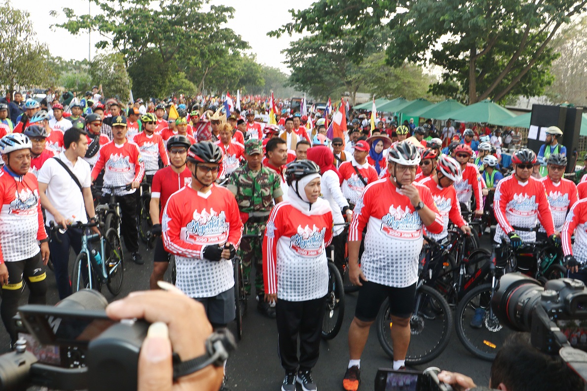 Ngontel Bareng Jogo Jawa Timur, Gubernur Khofifah Ingatkan Persatuan dan Kesatuan