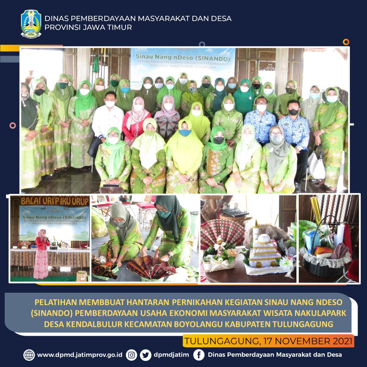 Thumbnail
				Lewat Program Sinando, Muslimat NU Tulungagung Belajar Produksi Hantaran Nikah		 
				Lewat Program Sinando, Muslimat NU Tulungagung Belajar Produksi Hantaran Nikah