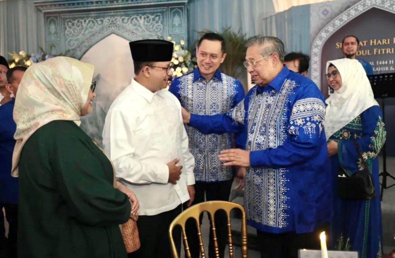 Hari Pertama Lebaran, Anies Silaturahim Ke Kediaman AHY