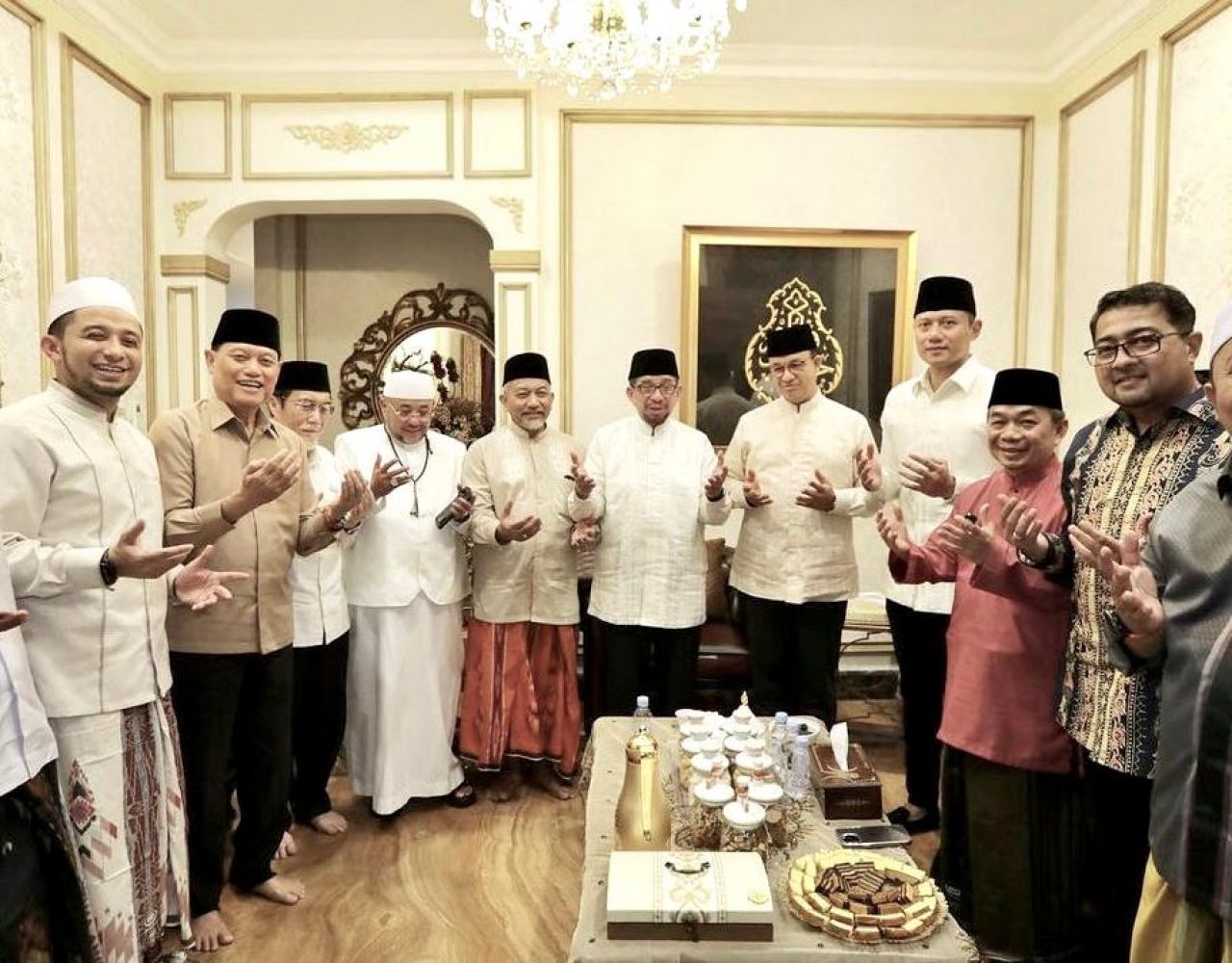 Silaturahmi Lebaran Bersama Anies dan Habib Salim Segaf, AHY: Terima Kasih Sambutan Hangatnya