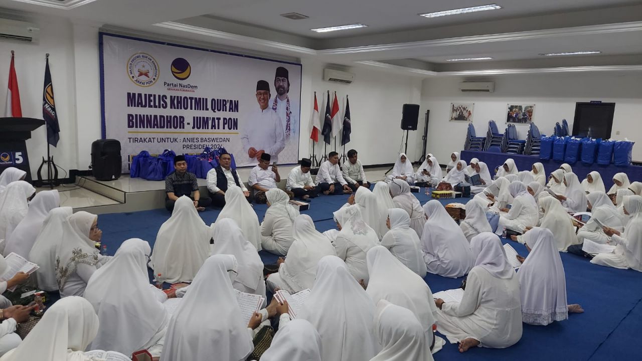 Resmikan Jamaah Khotmil Qur'an, Cara NasDem Tirakati Kemenangan Anies di Jatim