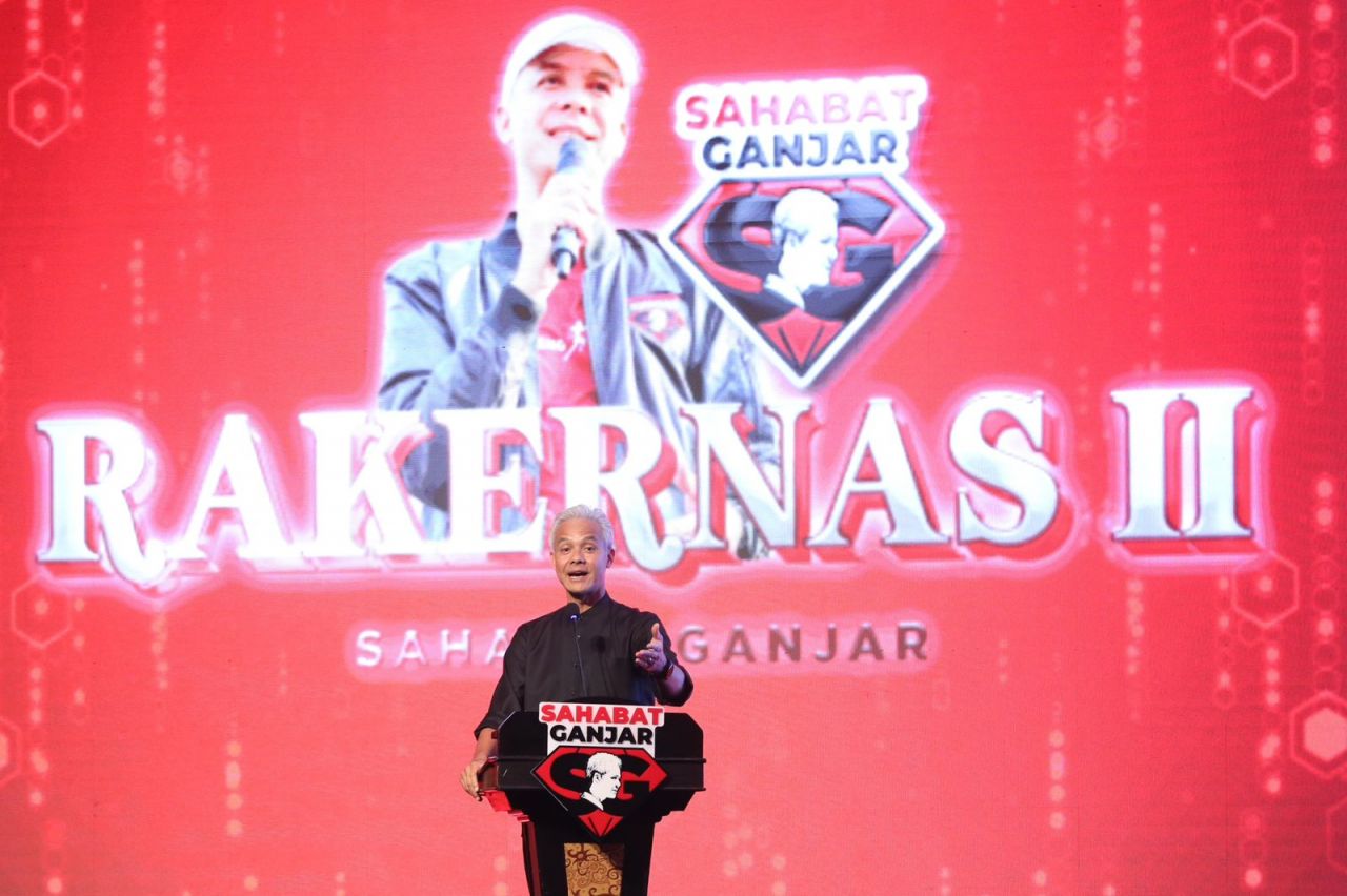 Hadiri Rakernas Relawan, Ganjar Ungkap Sinyal 2 Dukungan Partai