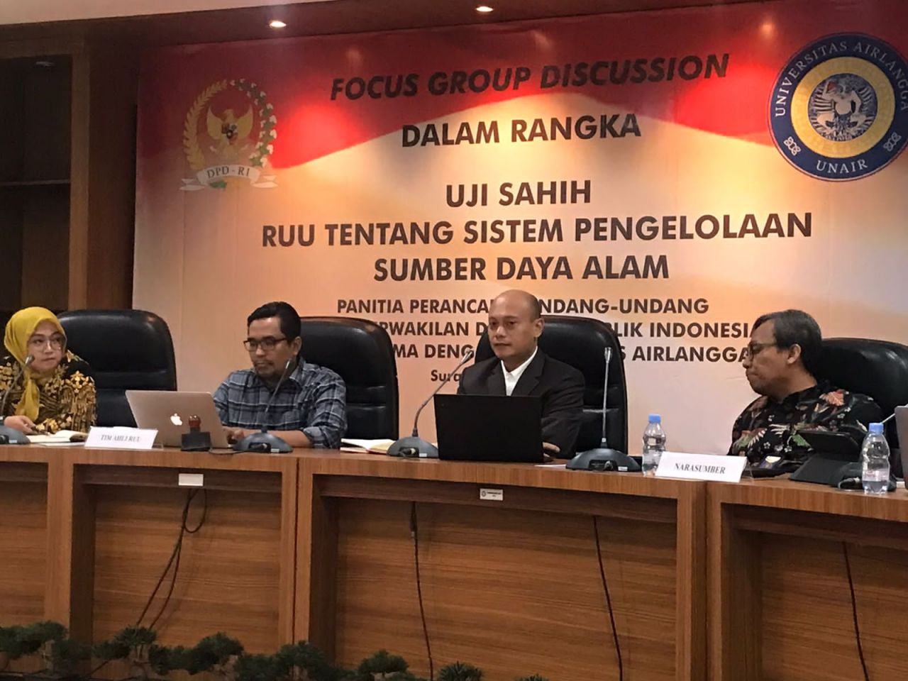 DPD RI Bahas RUU Sistem Pengelolaan Sumber Daya Alam Di FH Unair