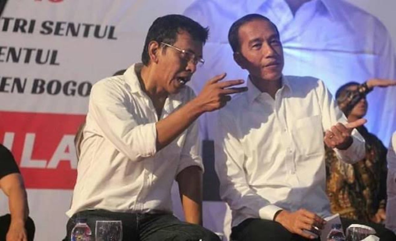 Jokowi dan Adian Napitupulu. (Istimewa)