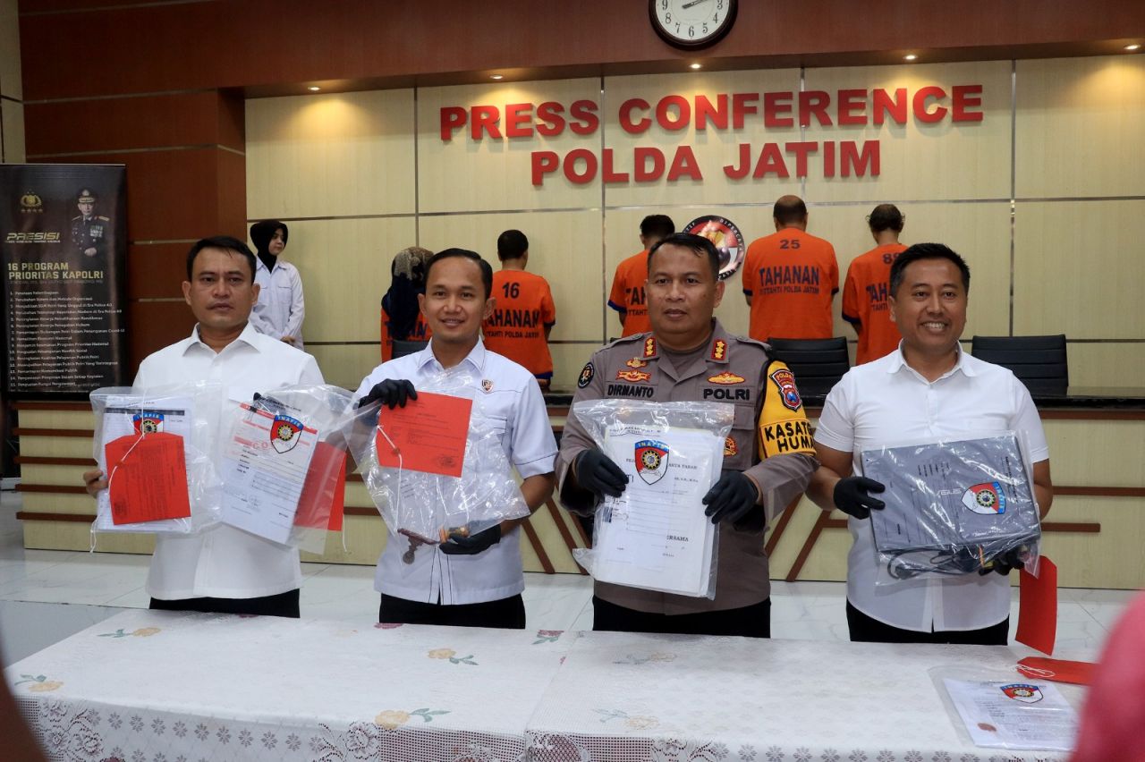 Jaringan Mafia Tanah Ditangkap Polda Jatim di Malang, 5 Tersangka