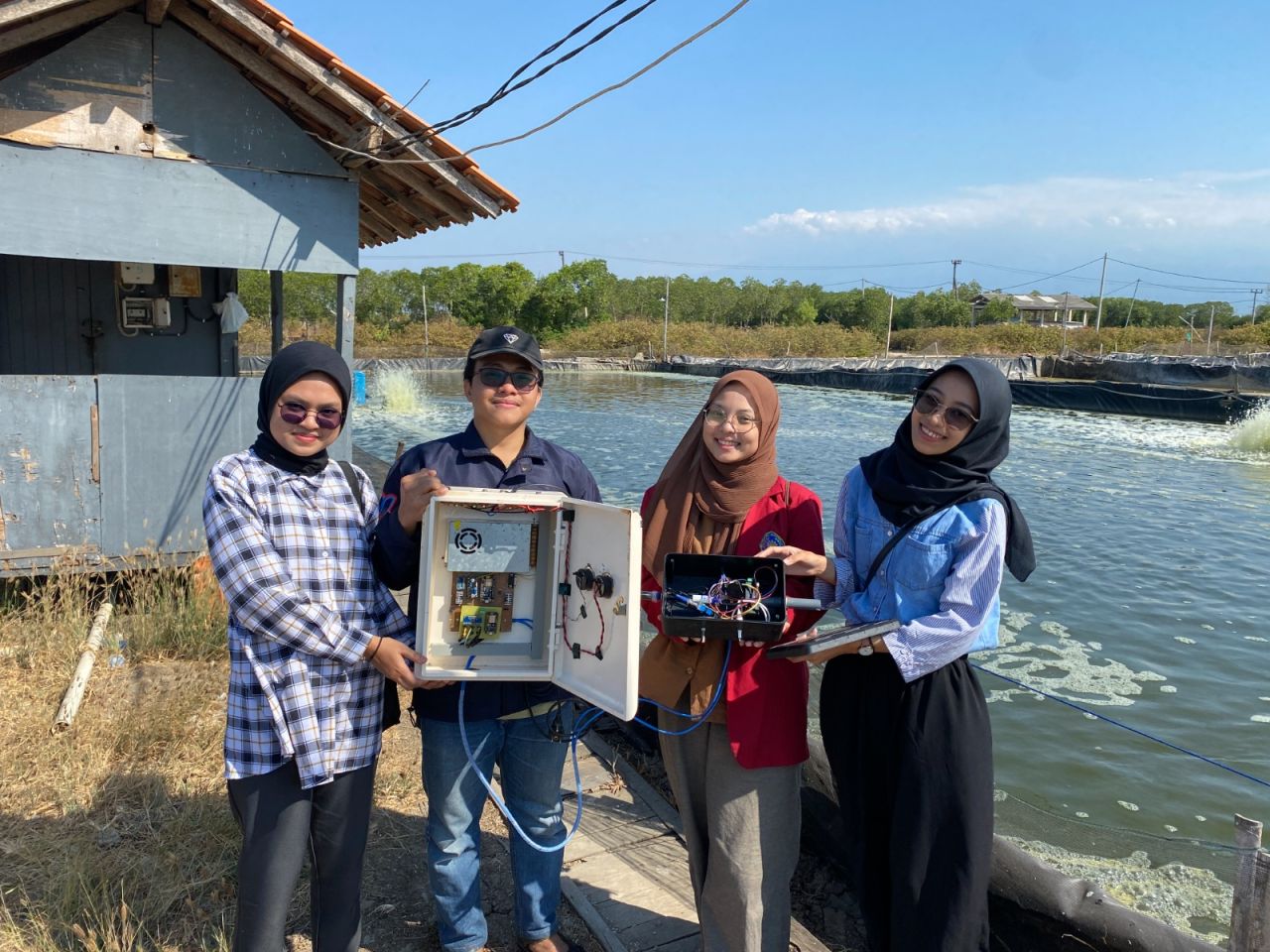 Mahasiswa UMM Kembangkan Alat Deteksi Air Bantu Petambak Udang