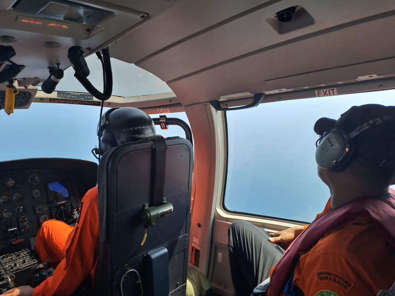 Helikopter Basarnas Siaga SAR Khusus Nataru. (Dok Humas Kantor Basarnas Surabaya)