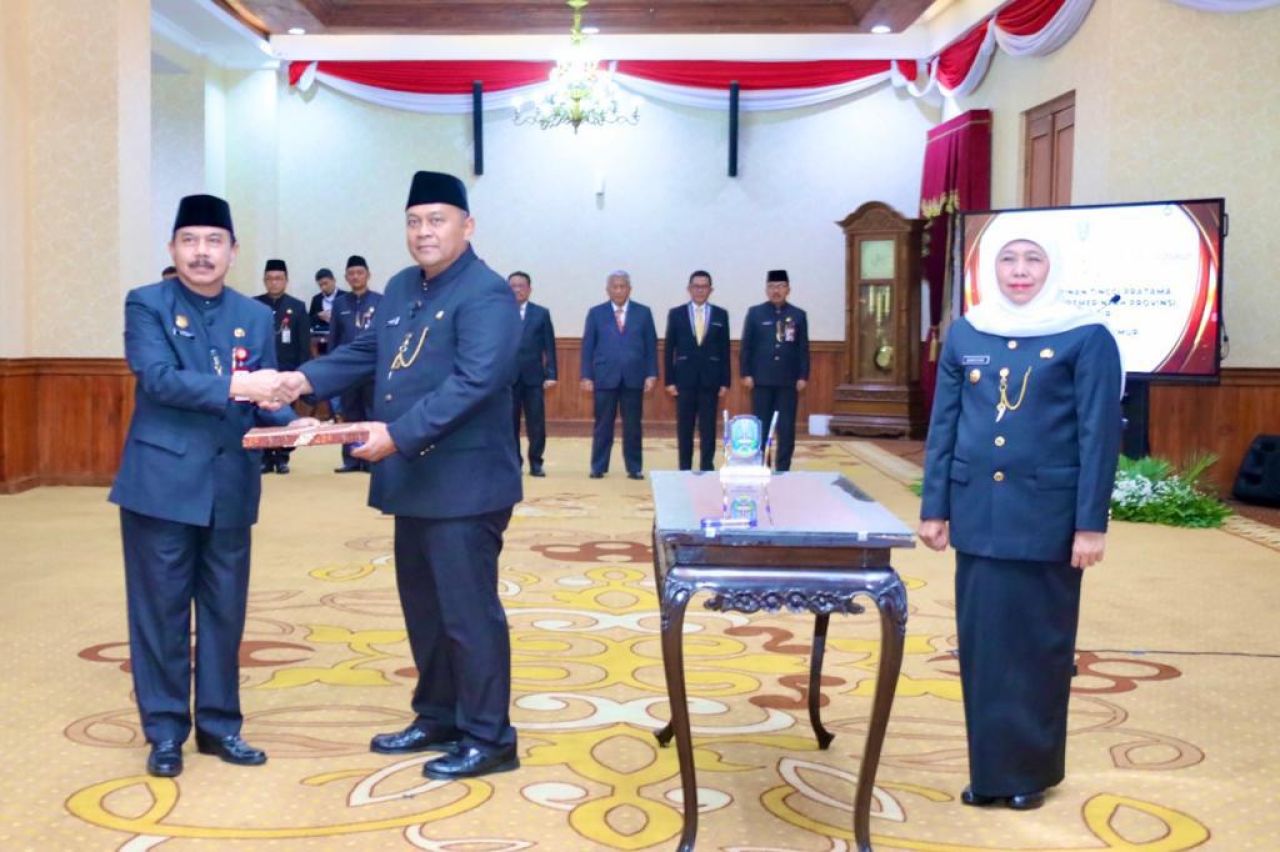 Mantan Sekkota Surabaya Dilantik Jadi Inspektur Provinsi Jatim