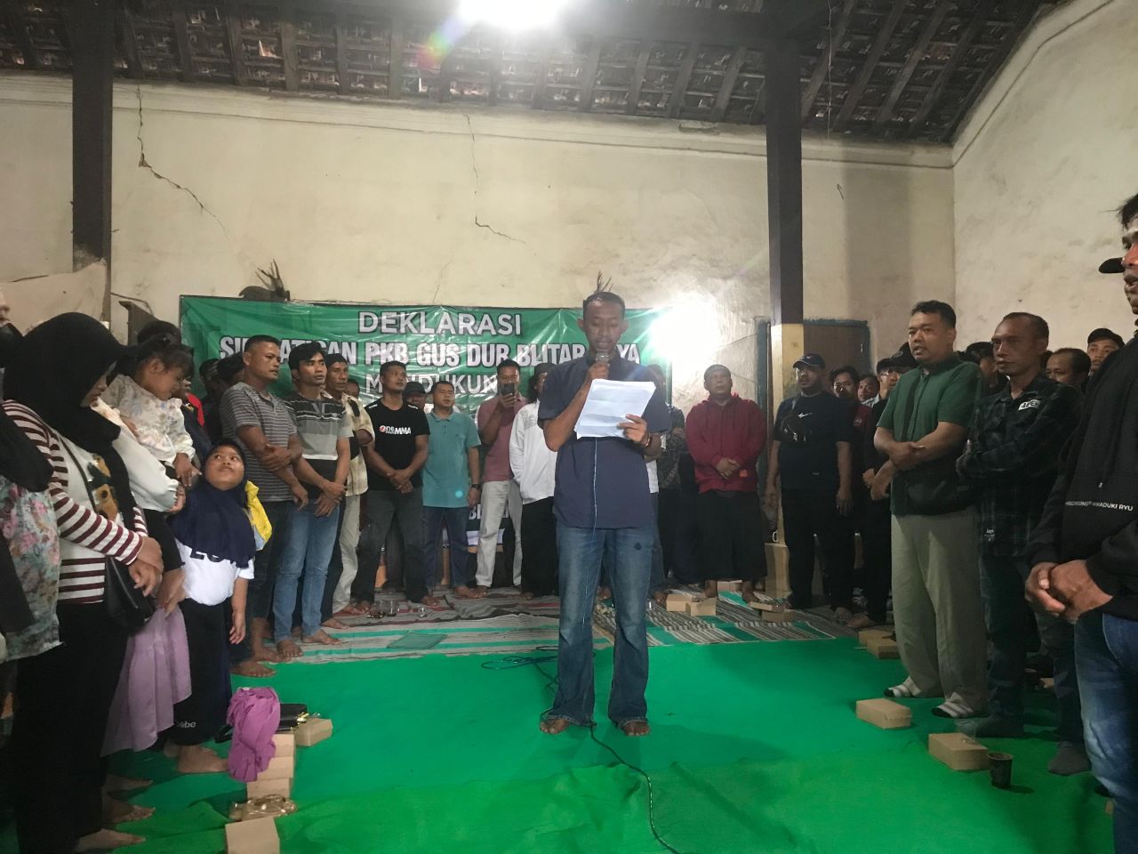 Ratusan Simpatisan PKB Blitar Deklarasikan Dukungan pada Prabowo-Gibran