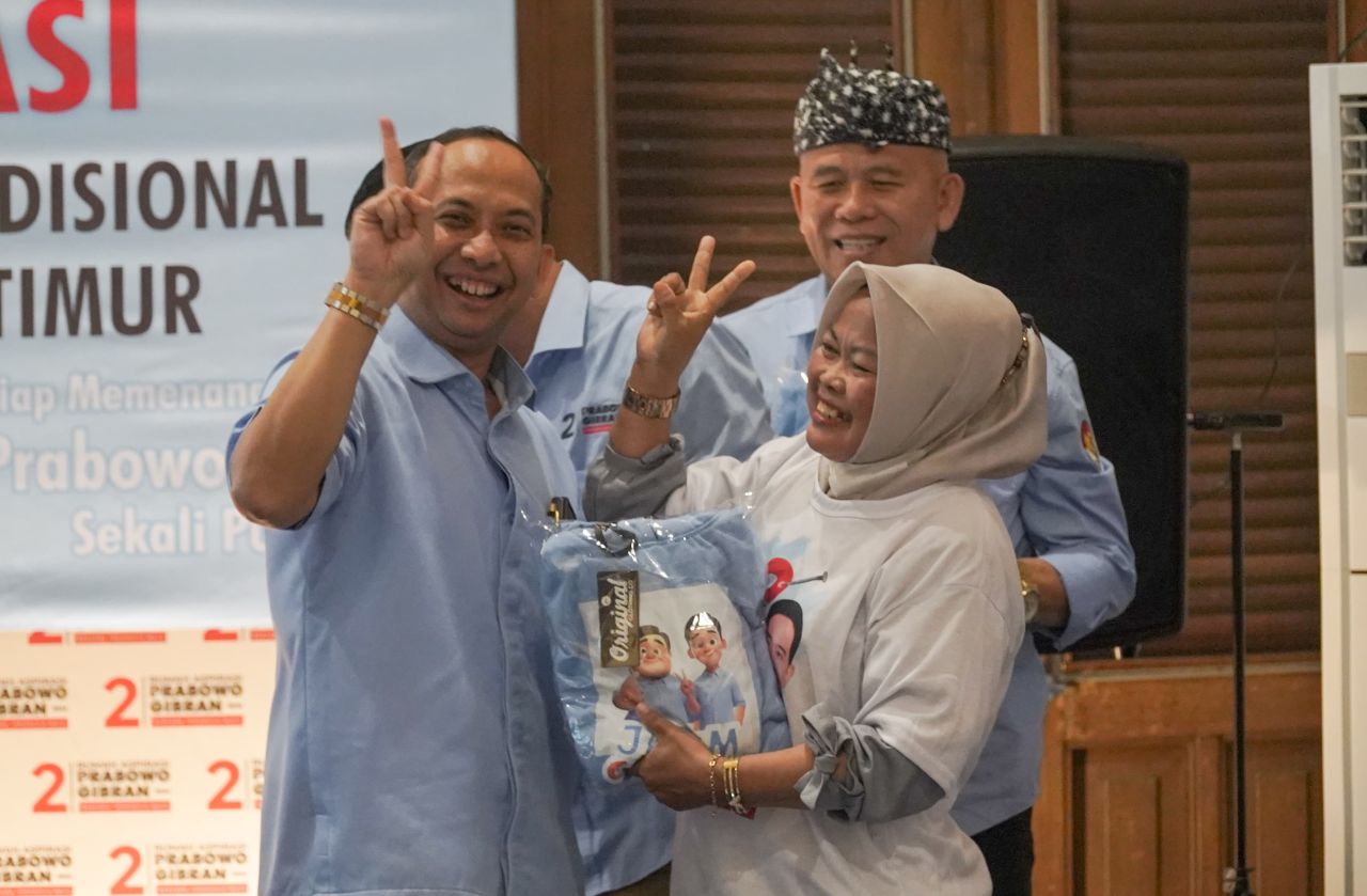 Asosiasi Pedagang Pasar dan UMKM se Jatim Janji Sumbang Prabowo-Gibran 2 Juta Suara