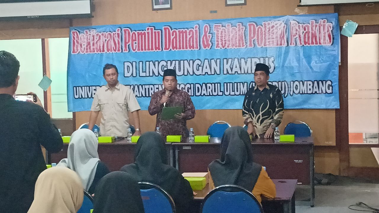 Unipdu Jombang Serukan Pemilu Damai dan Tolak Politik Praktis