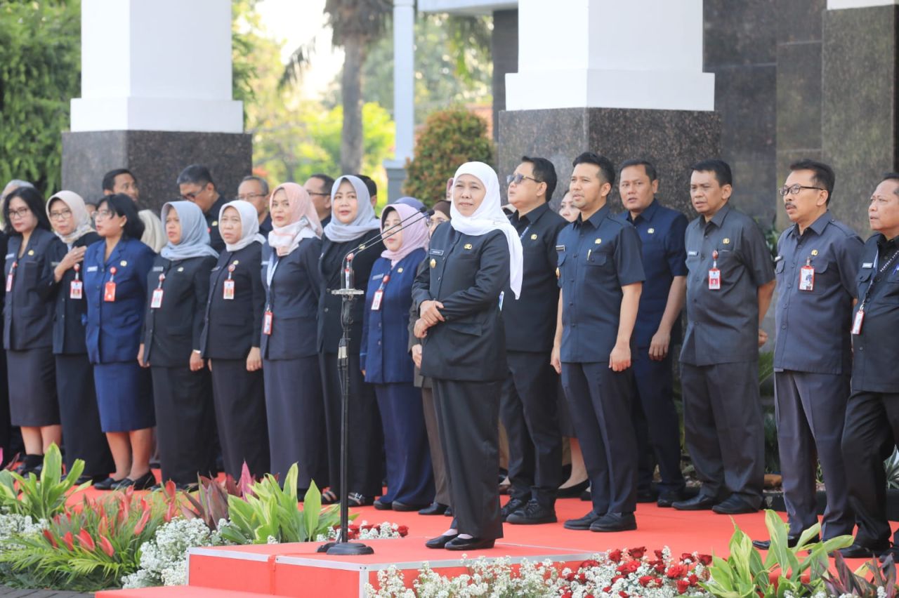 Apel Hari Terakhir Periode Pertama, Ini pesan Khofifah