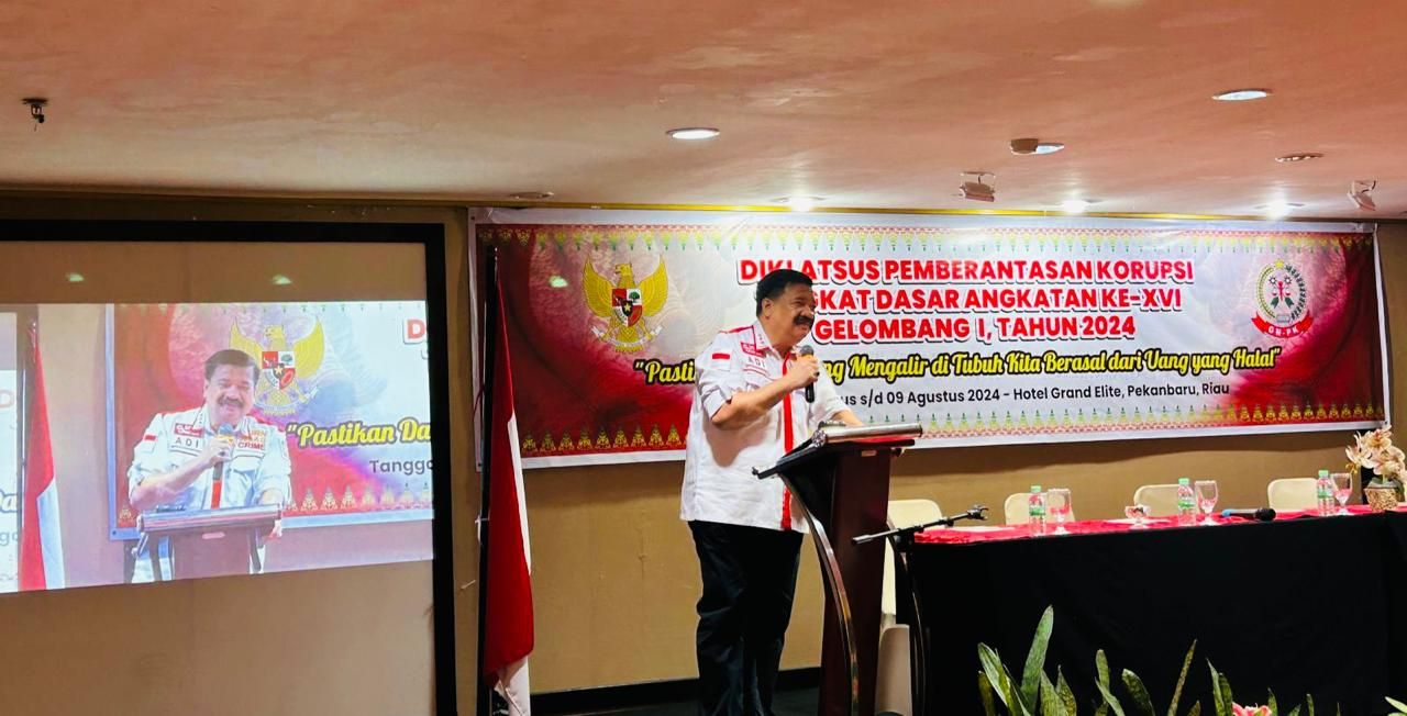 Buka Diklatsus GNPK, Adi Warman Singgung SPPD Fiktif Sekwan DPRD Riau