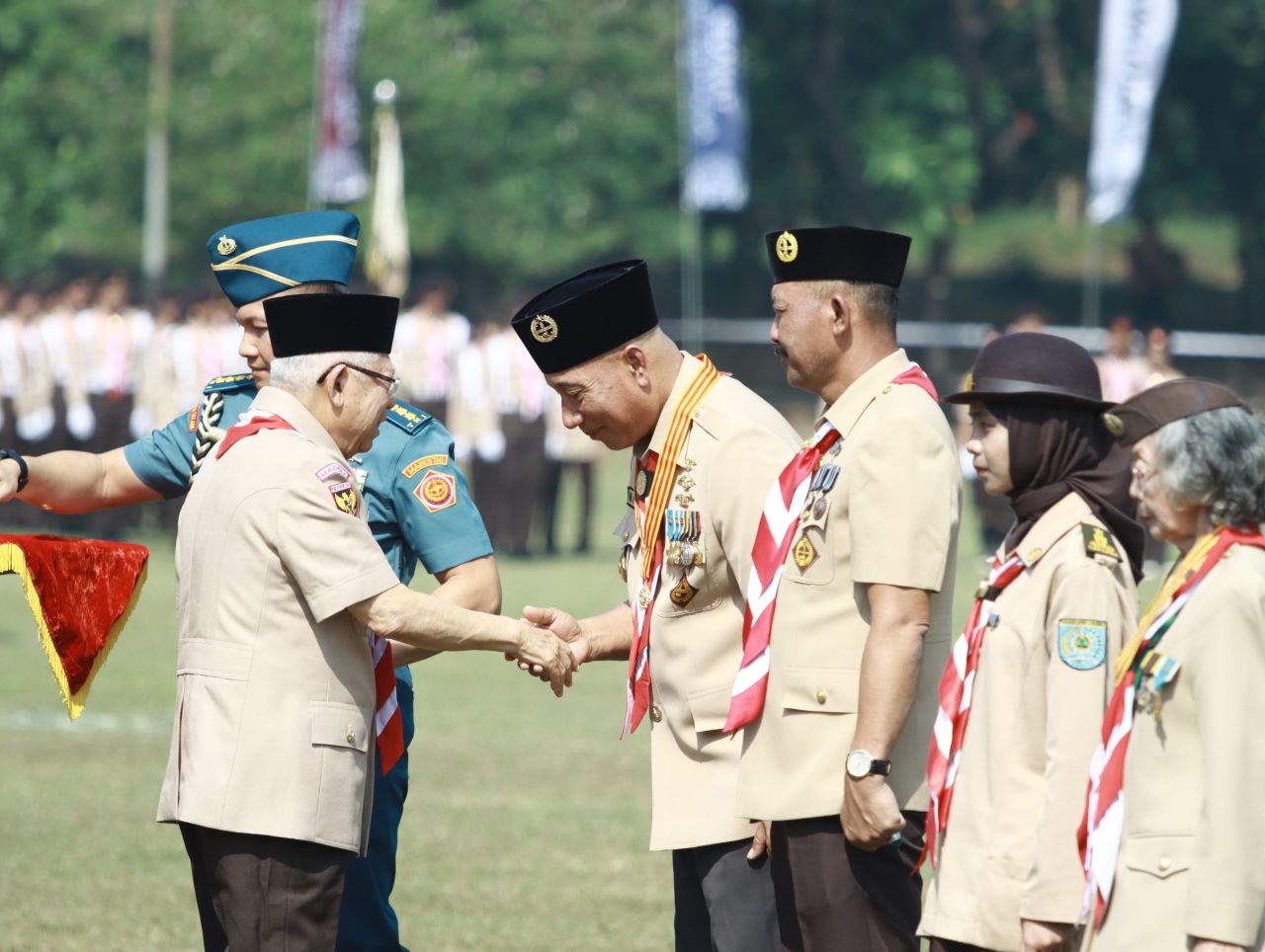 Hari Pramuka ke-63, Wapres Beri Arum Sabil Lencana Melati