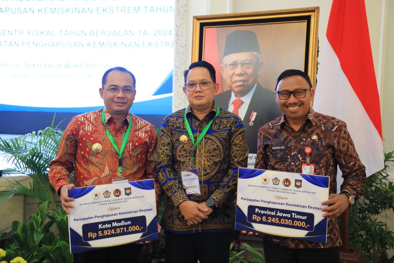 Berhasil Signifikan Turunkan Kemiskinan Ekstrem, Jatim Terima Insentif Fiskal Rp 6,2 Miliar