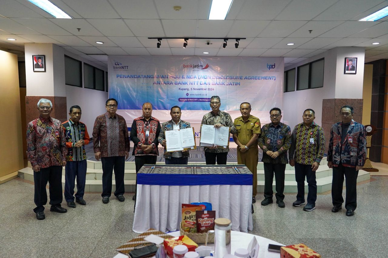 Perkuat KUB, Bank Jatim Teken MoU dan NDA dengan Bank NTT