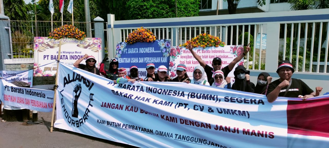Aliansi Vendor Gelar Demo di Depan PT Barata, Kecewa Kerap Diingkari Janji