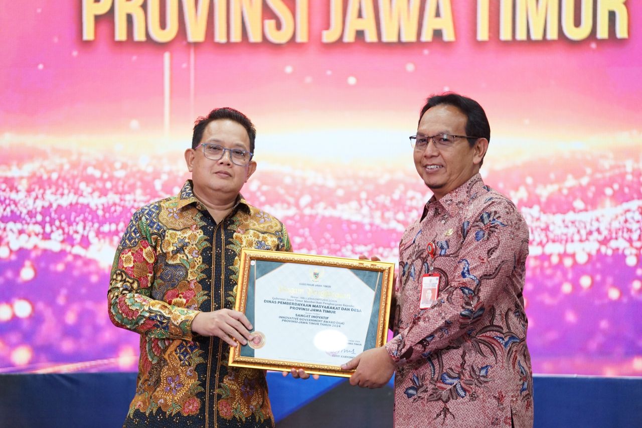 INOTEK Award Ceremony 2024, DPMD Jatim Raih Kategori OPD Sangat Inovatif