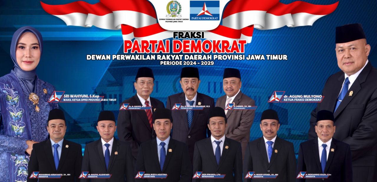 Ucapkan Selamat kepada Khofifah-Emil, Fraksi Demokrat Siap Kawal dan Sukseskan Program Pemerintahan