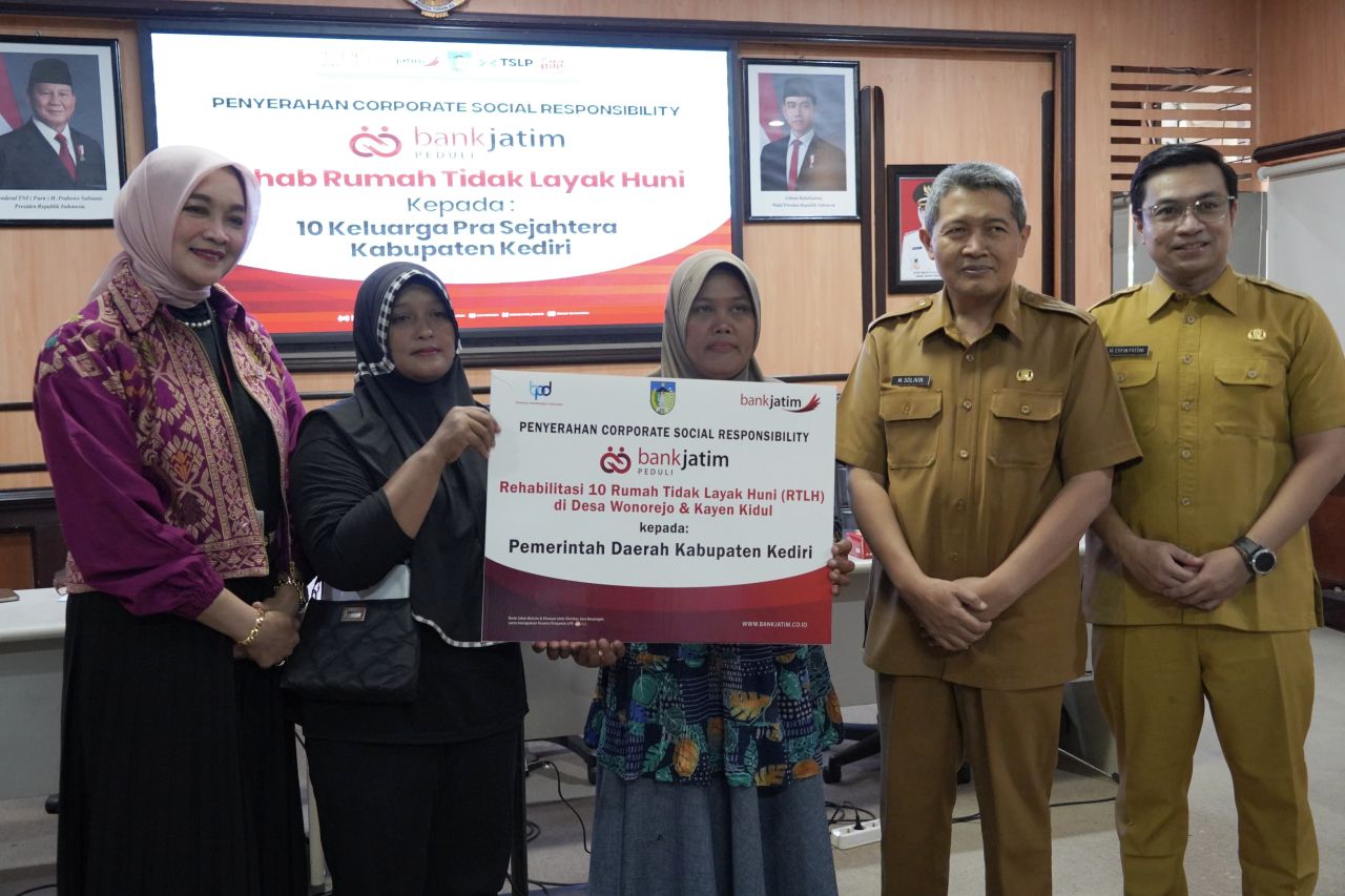 Tingkatkan Kesejahteraan Masyarakat, Bank Jatim Salurkan CSR Ke Pemkab Kediri