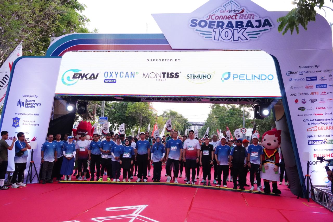 3.000 Pelari Meriahkan Bank Jatim JConnect Run Soerabaja 10K