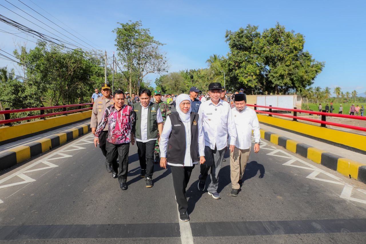 Jembatan Besuk Baru Penghubung Bondowoso-Situbondo Mulai Beroperasi