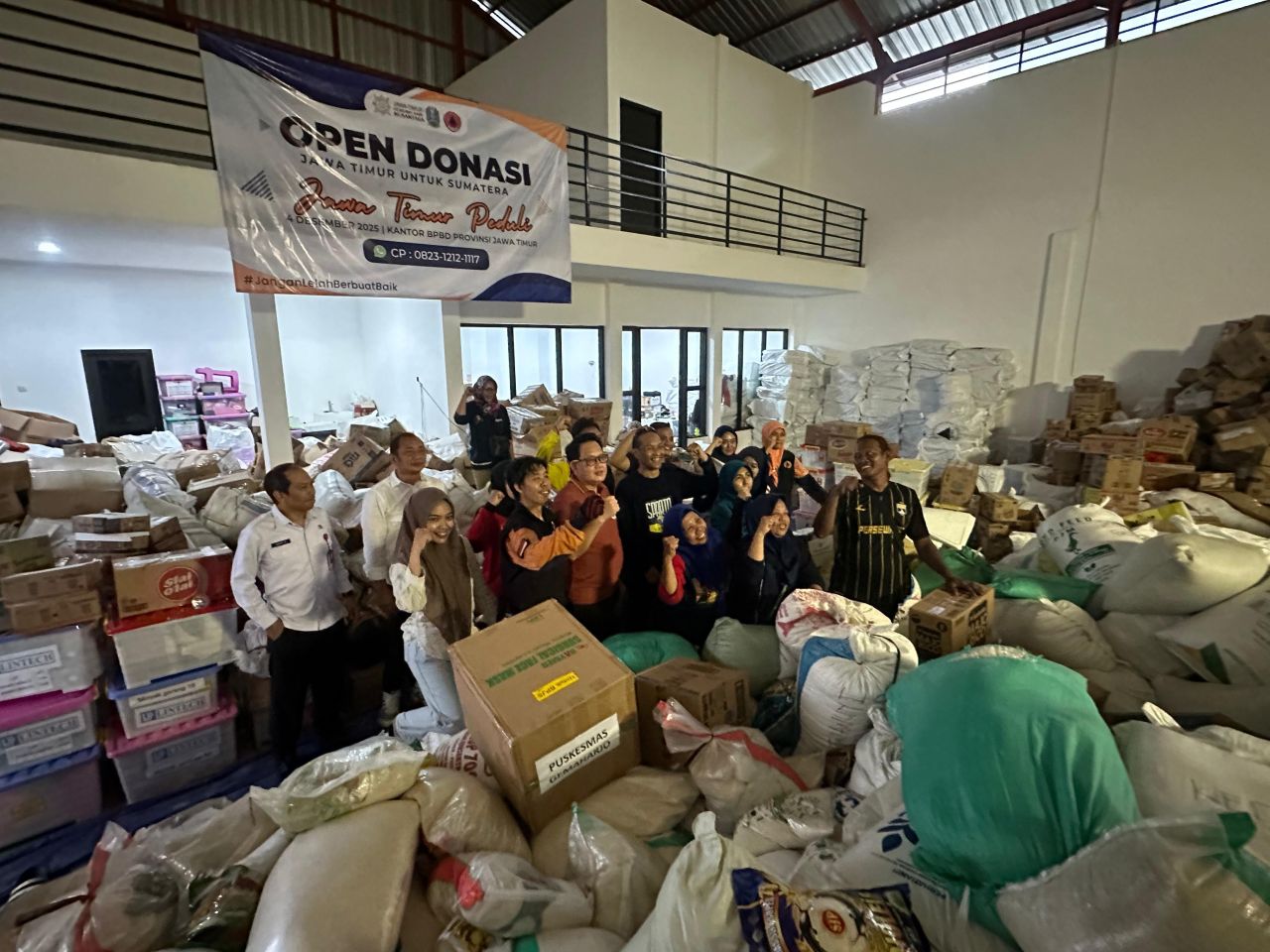 BPBD Kirim Bantuan Pemprov-Warga Jatim ke Sumatera-Aceh