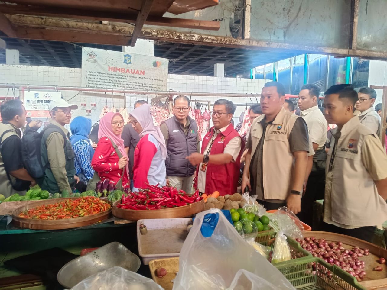 Jelang Ramadhan Satgas Pangan Polda Jatim Sidak Pasar di Surabaya