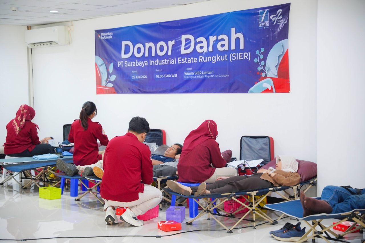 SIER Gelar Donor Darah Peringati Hari Donor Darah Sedunia, 157 Kantong Darah Berhasil Dikumpulkan
