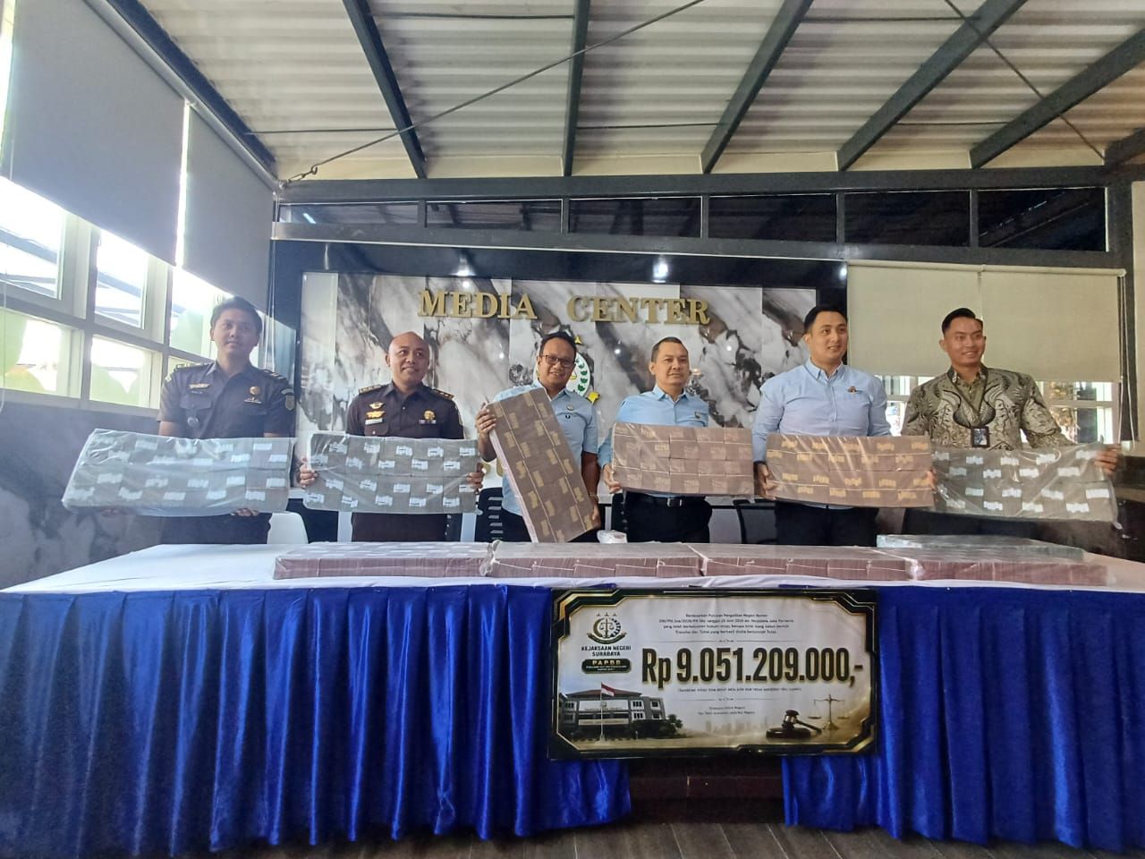 Rp 9 Miliar Hasil Rampasan TPPU Judol Disetor ke Kas Negara