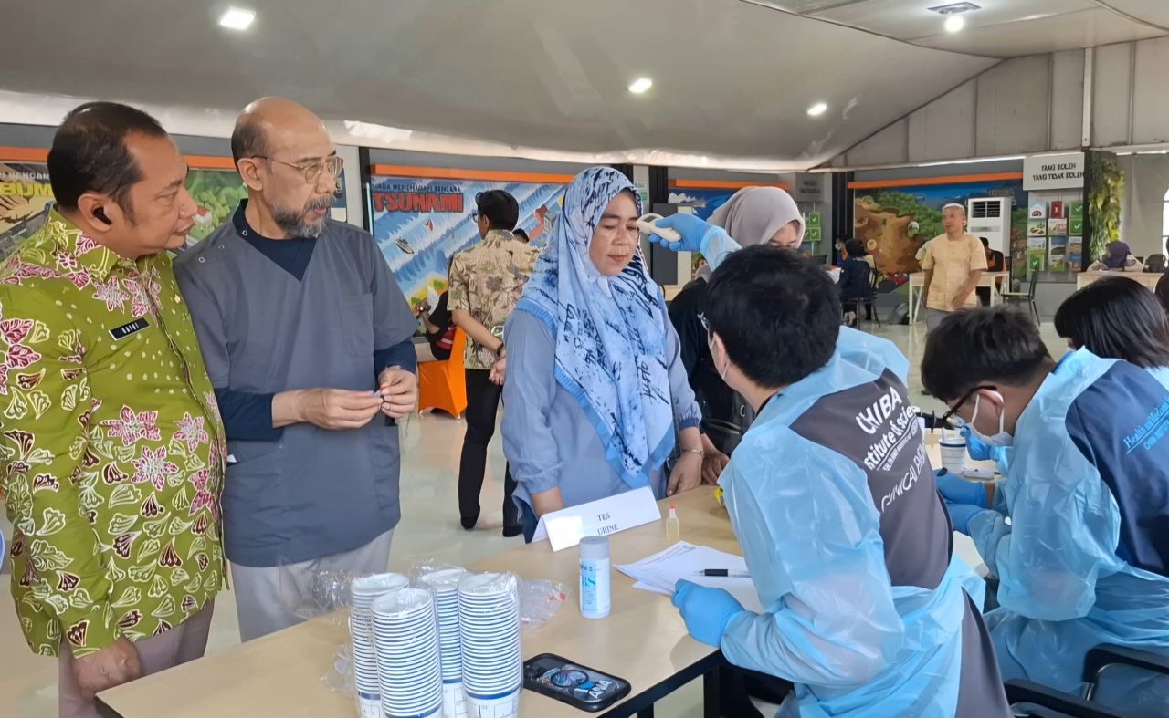 Gandeng BRIN dan CIS Jepang, BPBD Cek Kesehatan Para Relawan Bencana di Jatim