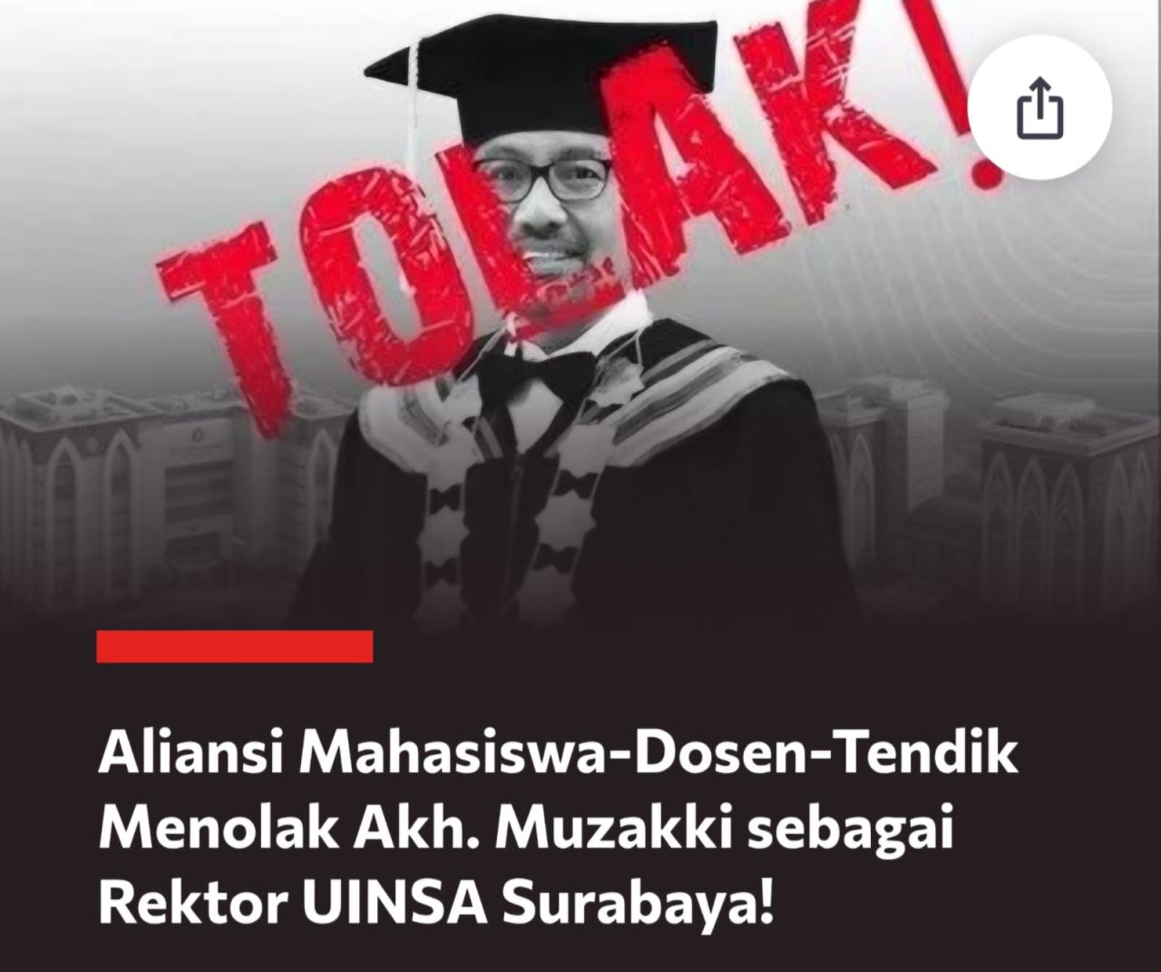 Dari 13 Guru Besar Pendaftar, Mengapa Menag Ngotot Lantik Nama yang Jelas Ditolak Civitas Akademik UINSA?