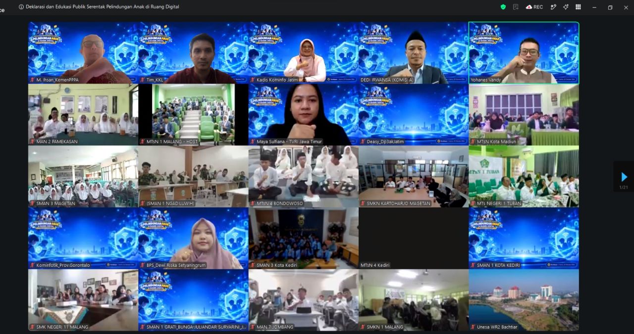 Deklarasi dan Edukasi Publik, Pemprov Jatim Komitmen Lindungi Anak di Ruang Digital