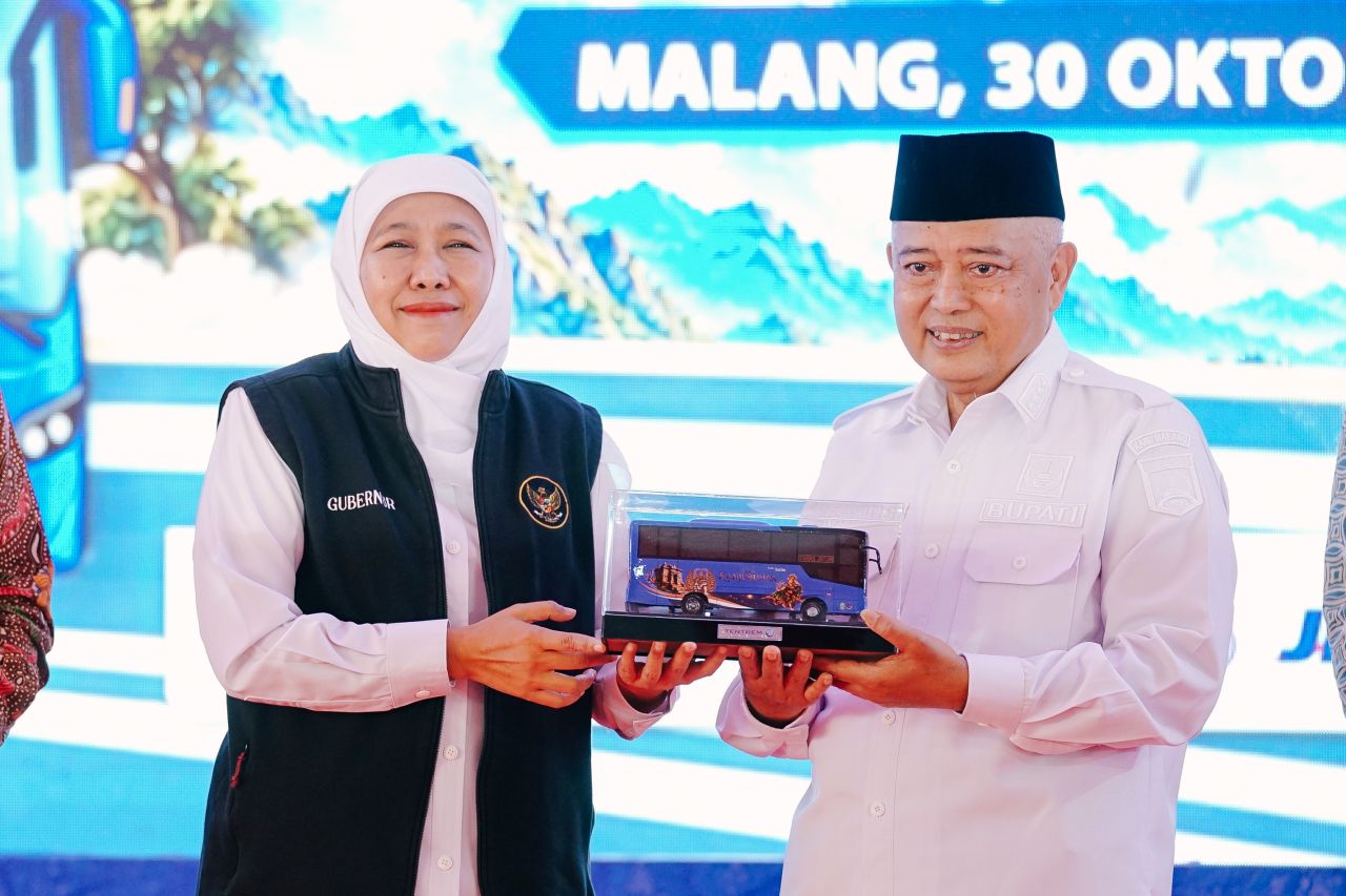 Diresmikan Gubernur Khofifah, Bus Trans Jatim Koridor II Malang Raya Mulai Mengaspal